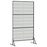 Privacy Screen 100 x 50 x 180 cm Galvanised Steel Silver - Rear View