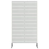 Privacy Screen 100 x 50 x 180 cm Galvanised Steel Silver - Top-Down View