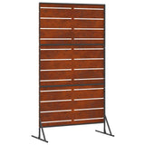 Privacy Screen 100 x 50 x 180 cm Weathering Steel Rusty - Close-Up Angle