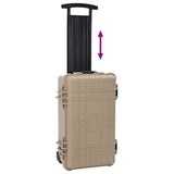 Hard Luggage Case Sand 56 x 35 x 23 cm Polypropylene and ABS