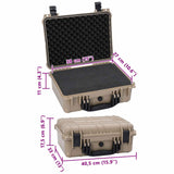 Hard Luggage Case with Storage Sand 40,5 x 33 x 17,5 cm - Low Angle