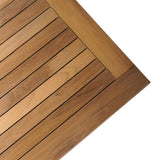 Garden Table Brown Solid Teak wood - Extra Image