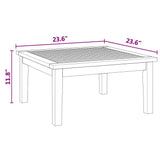 Garden Table Brown Solid Teak wood - Extra Image