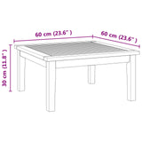Garden Table Brown Solid Teak wood - Extra Image