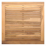 Garden Table Brown Solid Teak wood - Low Angle