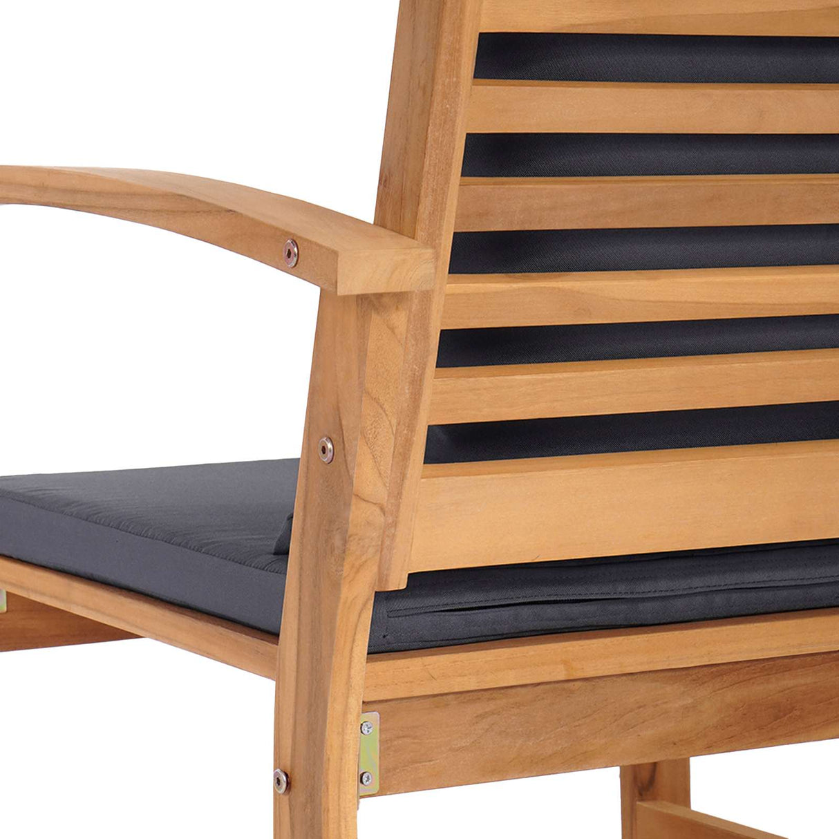 Chair 2 Piece Brown and Dark Grey 65 x 60 x 76.5 cm