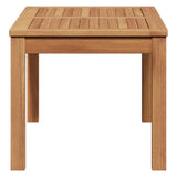 Table Brown 95 x 45 x 40 cm Solid Teak Wood - Rear View