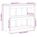 Kitchen Cabinet with Shelf MEPPEL Brown Oak 106 x 55 x 92 cm - Extra Image