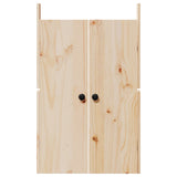 Kitchen Door MEPPEL 2 pcs Cream 50 x 9 x 82 cm Solid Pine wood - Rear View