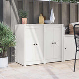 Kitchen Door 2 pcs White 50 x 9 x 82 cm Solid Pine wood