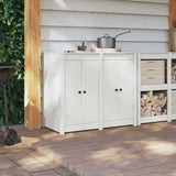 Kitchen Door MEPPEL 2 pcs White 50 x 9 x 82 cm Solid Pine wood - Side View