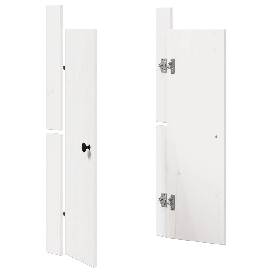 Kitchen Door MEPPEL 2 pcs White 50 x 9 x 82 cm Solid Pine wood