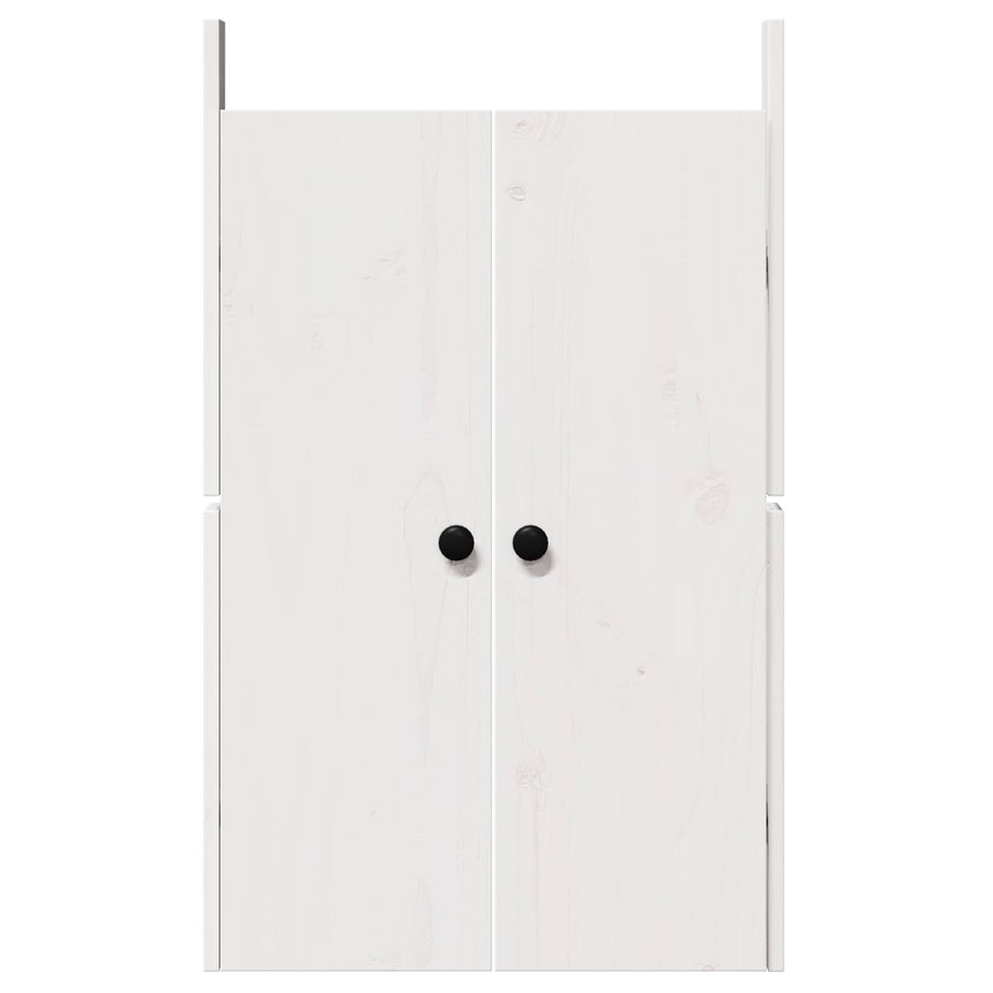 Kitchen Door MEPPEL 2 pcs White 50 x 9 x 82 cm Solid Pine wood
