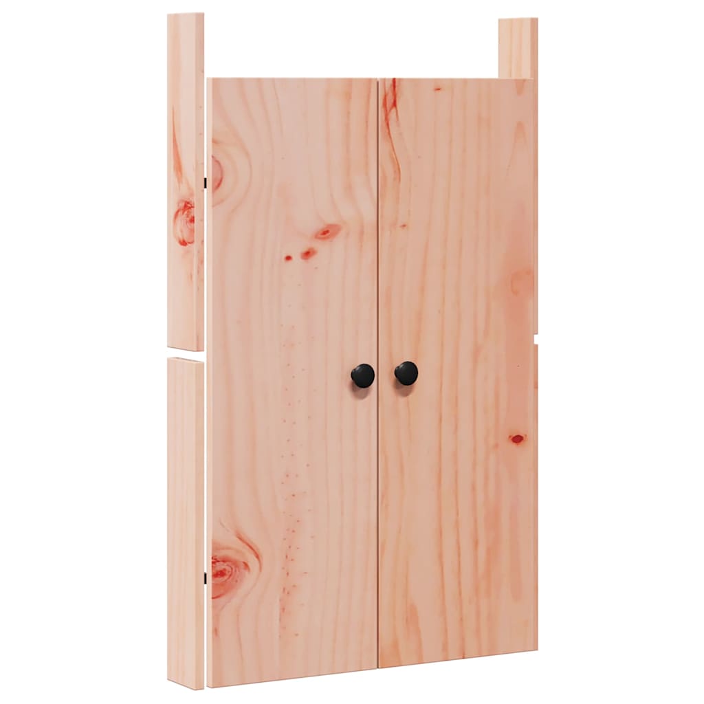 Kitchen Door 2 pcs Brown 50 x 9 x 82 cm Solid Douglas Fir wood