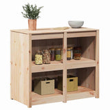 Kitchen Cabinet Brown 106 x 55 x 92 cm Solid Pine wood - Side View