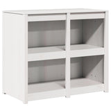 Kitchen Cabinet with Shelf MEPPEL Warm White 106 x 55 x 92 cm - Front View
