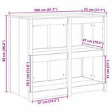 Kitchen Cabinet MEPPEL Douglas Wood 106 x 55 x 92 cm
