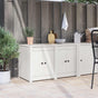 Kitchen Cabinet MEPPEL White 106 x 55 x 64 cm Solid Pine wood