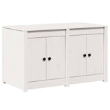Kitchen Cabinet White 106 x 55 x 64 cm Solid Pine wood - Front View