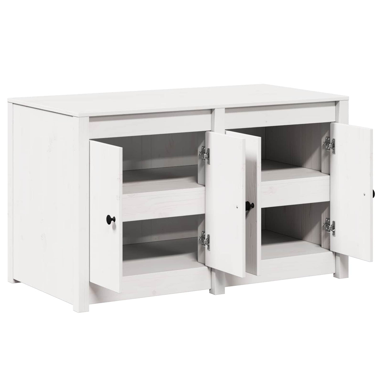 Kitchen Cabinet MEPPEL White 106 x 55 x 64 cm Solid Pine wood