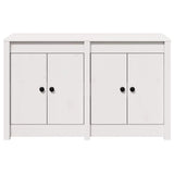 Kitchen Cabinet White 106 x 55 x 64 cm Solid Pine wood - Rear View