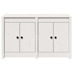 Kitchen Cabinet MEPPEL White 106 x 55 x 64 cm Solid Pine wood