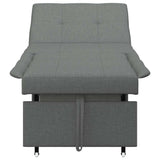 Sofa Bed Dark grey 194 x 67 x 37 cm Fabric - 45-Degree Angle