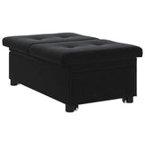 Sofa Bed Black 194 x 67 x 82 cm Velvet