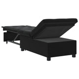 Sofa Bed Black 194 x 67 x 82 cm Velvet - Top-Down View