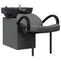 Shampoo Chair Dark Grey and Black 136 x 60 x 92 cm Plastic