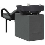 Shampoo Chair Dark Grey and Black 136 x 60 x 92 cm Plastic