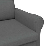 Armchair Dark grey Fabric