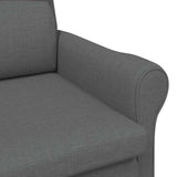 Armchair Dark grey 76 x 94 x 102 cm Fabric - Close-Up Angle
