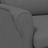 Armchair Dark grey 76 x 94 x 102 cm Fabric - Low Angle