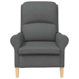 Armchair Dark grey Fabric