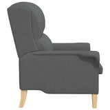Armchair Dark grey Fabric
