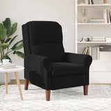Armchair Black Velvet - Side View