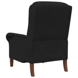 Armchair Black Velvet - Rear View