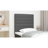 Headboard Dark Grey 80 cm Fabric