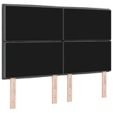 Headboard Dark Grey 144 cm Fabric