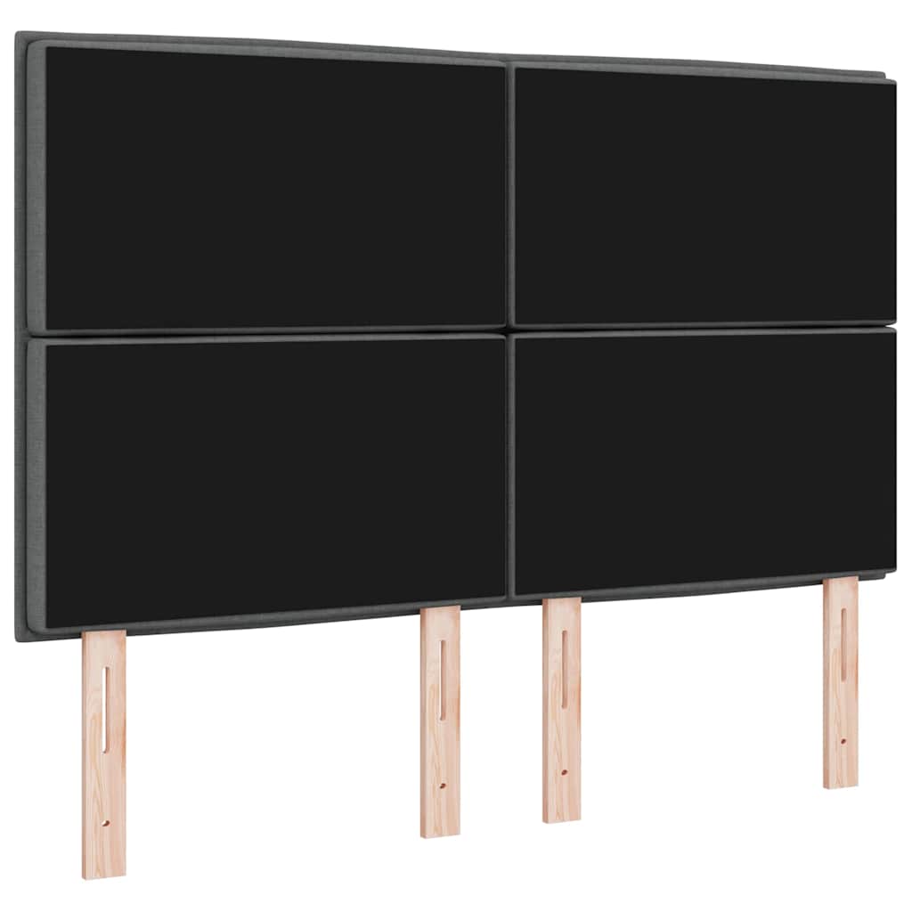 Headboard Dark Grey 160 cm Fabric