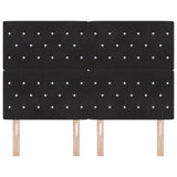 Headboard Black 144 cm Velvet