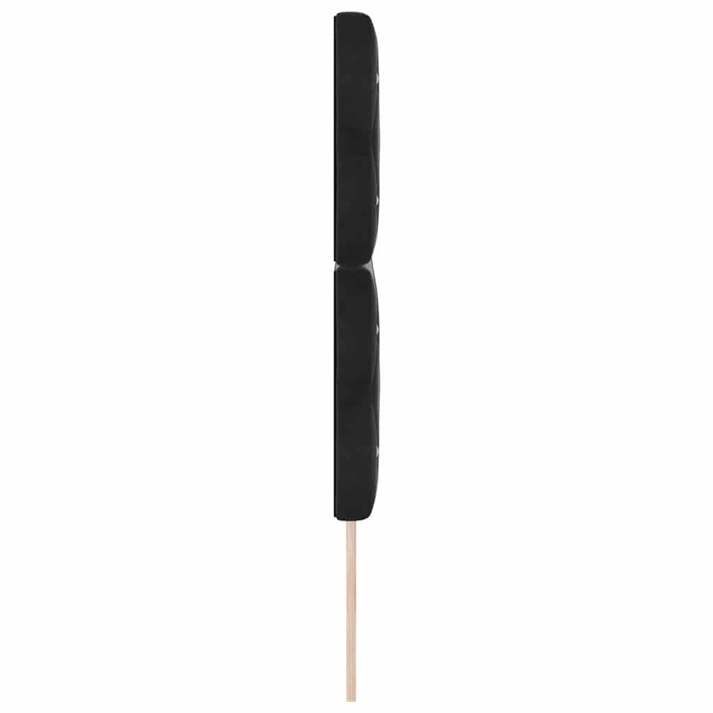 Headboard Black 144 cm Velvet