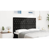 Headboard Black 160 cm Velvet - Close-Up Angle
