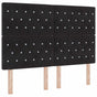 Headboard Black 160 cm Velvet