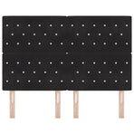 Headboard Black 160 cm Velvet