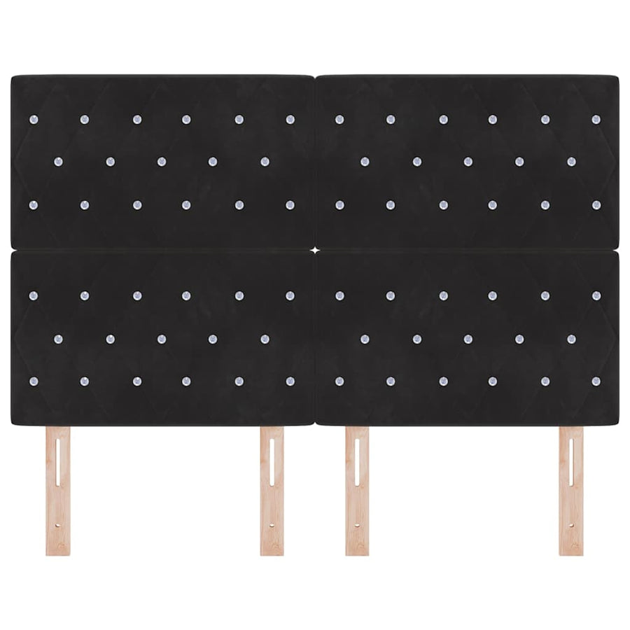 Headboard Black 160 cm Velvet