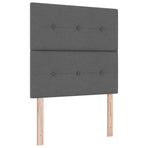 Height-Adjustable Headboard Dark Grey 80 cm Fabric