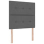Height-Adjustable Headboard Dark Grey 80 cm Fabric