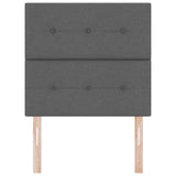 Height-Adjustable Headboard Dark Grey 80 cm Fabric
